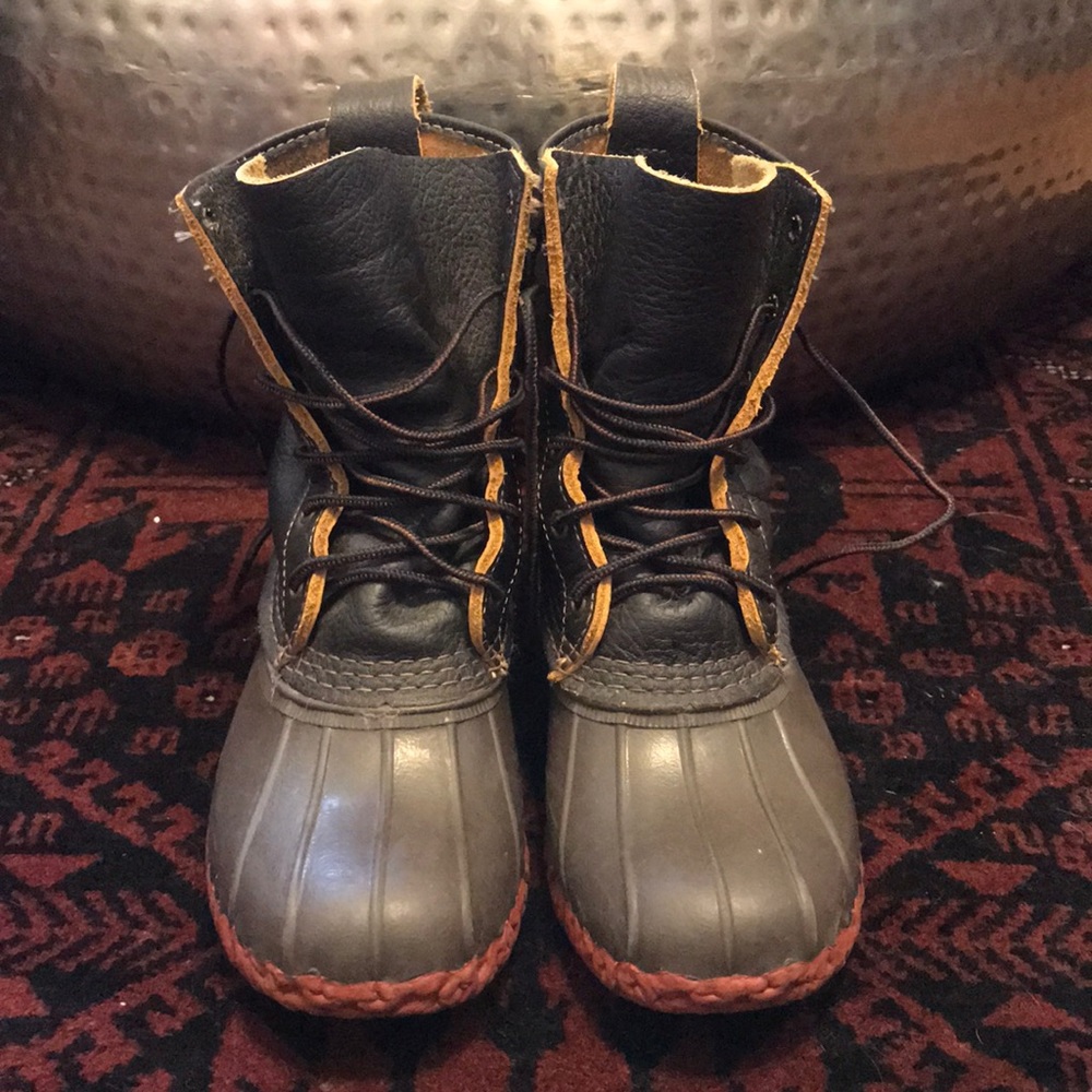 LL Bean Boots in Bison Leather, Size 6